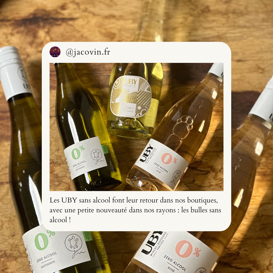 La gamme sans alcool de chez UBY | Jac’o Vin